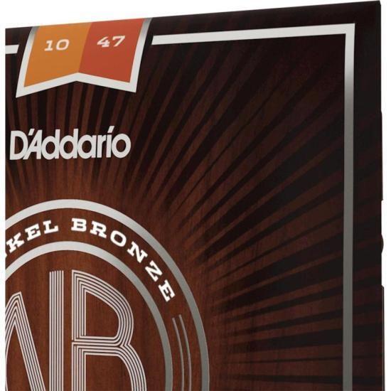 Imagem de Encordoamento Para Violão D Addario NB1047 Aço .010 Níquel Bronze F002