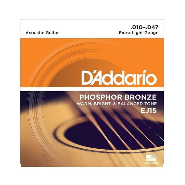 Imagem de Encordoamento Para Violão Ej15 Phosphor .010 DAddario