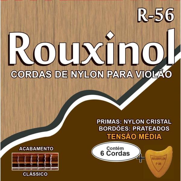 Imagem de Encordoamento para Violão NYLON Rouxinol R56 CRISTAL/PRATEADO