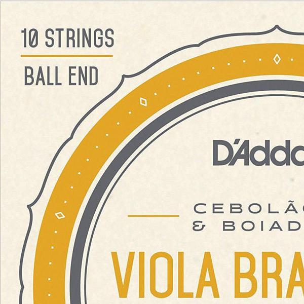 Encordoamento Profissional para Viola Brasileira em Ré EJ82A - D'addario Imagem de Encordoamento Profissional para Viola Brasileira em Ré EJ82A - D'addario