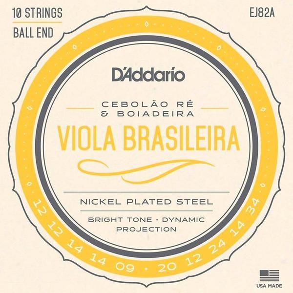 Encordoamento Profissional para Viola Brasileira em Ré EJ82A - D'addario Imagem de Encordoamento Profissional para Viola Brasileira em Ré EJ82A - D'addario