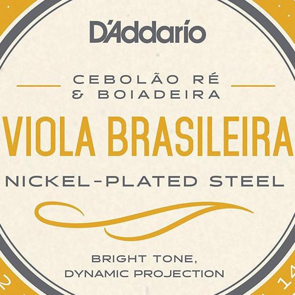 Encordoamento Profissional para Viola Brasileira em Ré EJ82A - D'addario Imagem de Encordoamento Profissional para Viola Brasileira em Ré EJ82A - D'addario