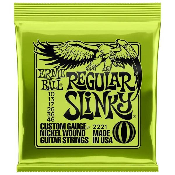 Imagem de Encordoamento Regular Slinky 010.046 Para Guitarra 2221 - Ernie Ball