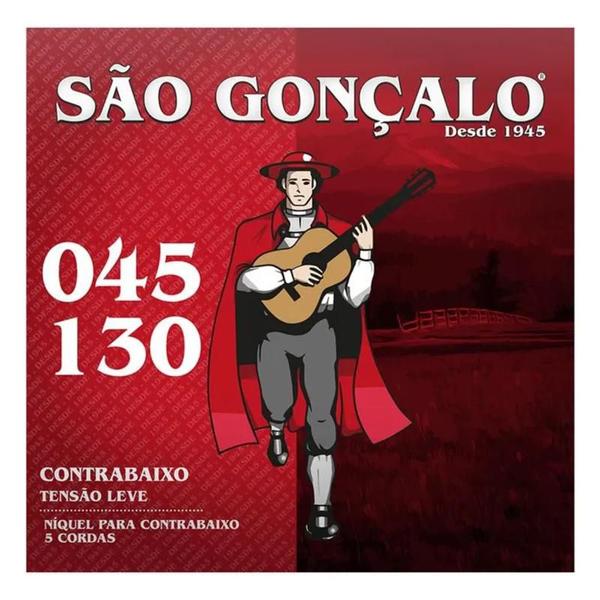 Imagem de Encordoamento sao goncalo contrabaixo 045 5 cordas niquel 0.045 - 0.130