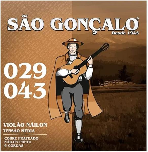 Imagem de Encordoamento São Gonçalo Nylon Preto para Violão