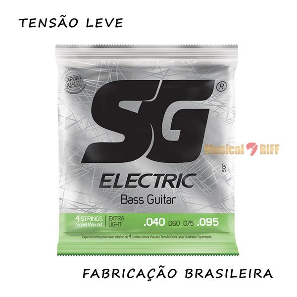 Encordoamento sg baixo 4 cordas 040-095 niquel Imagem de Encordoamento sg baixo 4 cordas 040-095 niquel