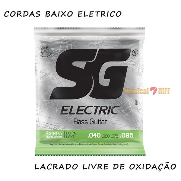 Encordoamento sg baixo 4 cordas 040-095 niquel Imagem de Encordoamento sg baixo 4 cordas 040-095 niquel