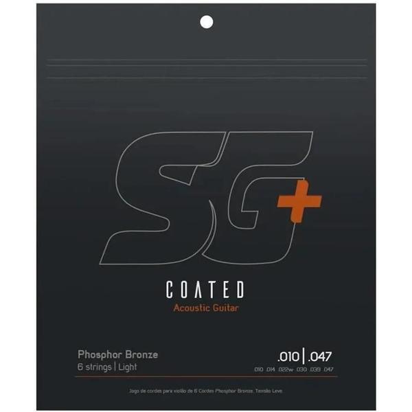 Imagem de Encordoamento sg+ p/violao revestido 010 bronze fosforo 0.010 - 0.047