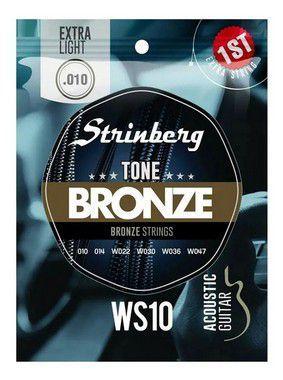 Encordoamento Strinberg Violão Aço WS10 010 Imagem de Encordoamento Strinberg Violão Aço WS10 010