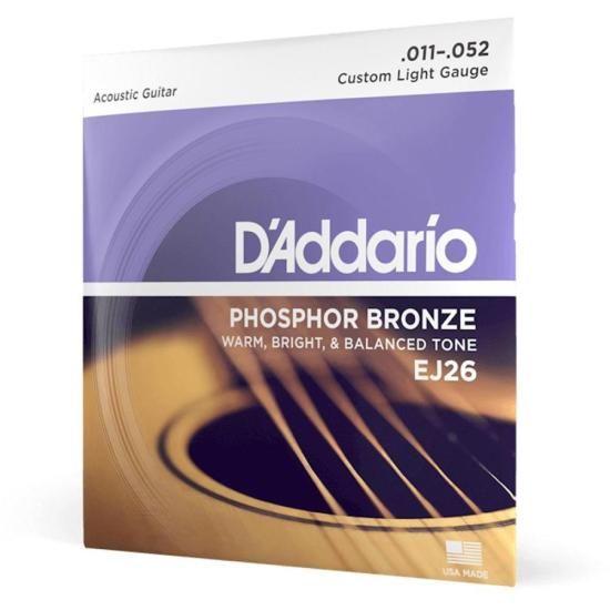 Imagem de Encordoamento Violão Aço .011-.052 Phosphor Bronze EJ26 D Addario F002