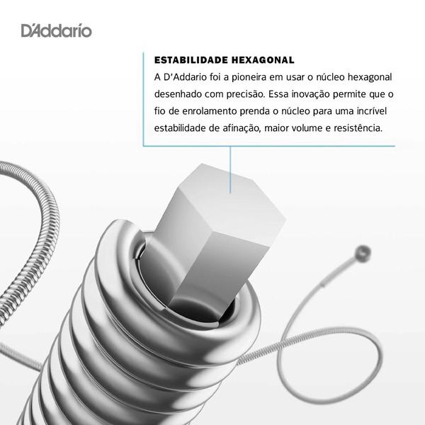 Imagem de Encordoamento Violão Aço .011 D Addario Silver-Plated EJ84M