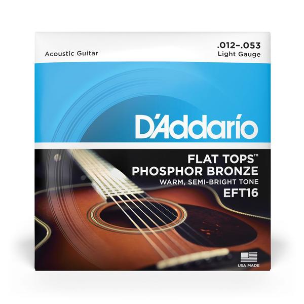 Imagem de Encordoamento Violão Aço .012 D'Addario Flat Tops EFT16