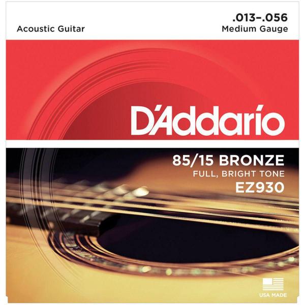 Imagem de Encordoamento Violão Aço 013 Daddario 85/15 Bronze EZ930