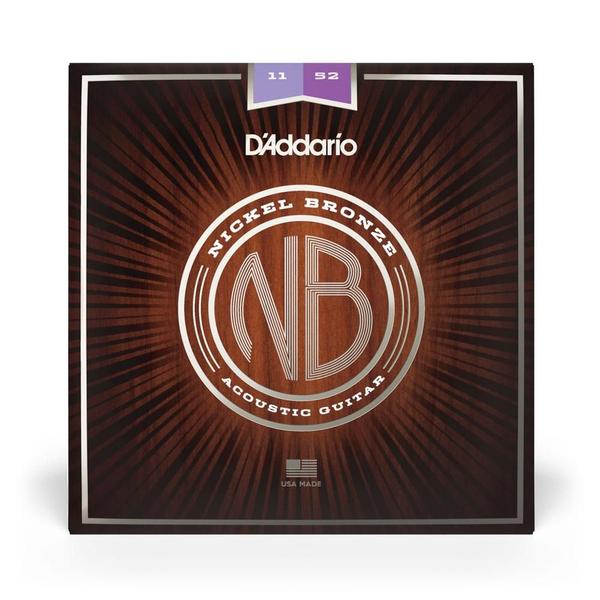Encordoamento Violão Aço 11-52 D Addario Nickel Bronz NB1152 F035 Imagem de Encordoamento Violão Aço 11-52 D Addario Nickel Bronz NB1152 F035