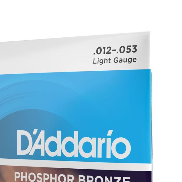 Encordoamento Violão Aço 12-53 D Addario Phosphor EJ16 Imagem de Encordoamento Violão Aço 12-53 D Addario Phosphor EJ16