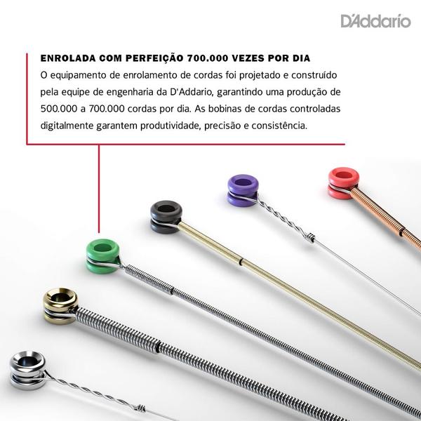 Encordoamento Violão Aço 12-53 D Addario Phosphor EJ16 Imagem de Encordoamento Violão Aço 12-53 D Addario Phosphor EJ16