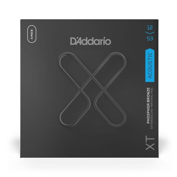 Imagem de Encordoamento Violão Aço Revestido 12 (3 Jogos) D Addario XT F035