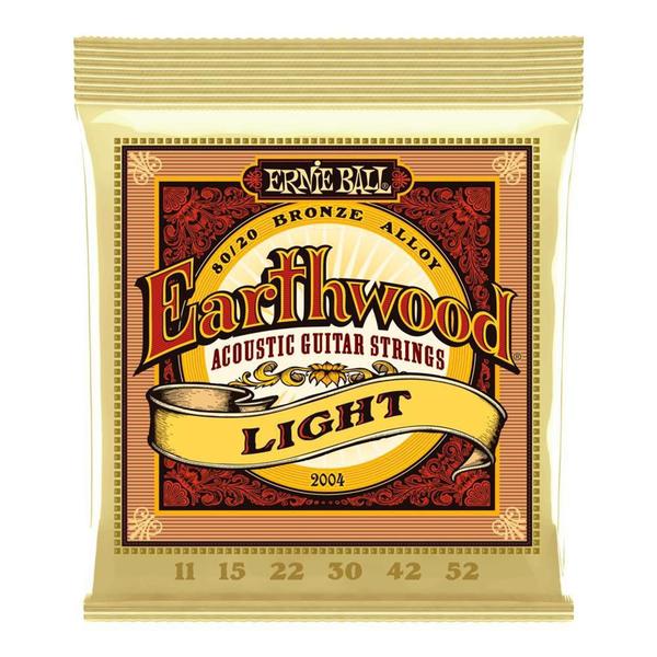 Encordoamento Violão Ernie Ball Earthwood 80/20 Bronze 011 Tensão Leve - Ernie Ball Imagem de Encordoamento Violão Ernie Ball Earthwood 80/20 Bronze 011 Tensão Leve - Ernie Ball