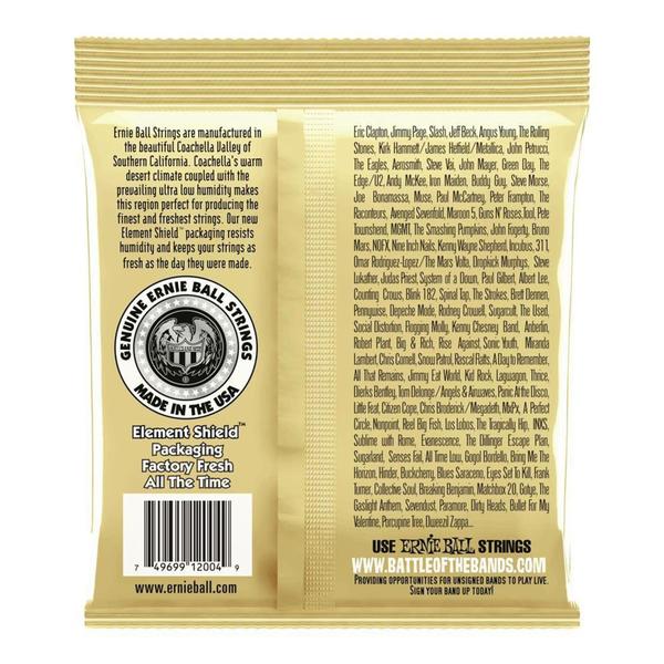 Encordoamento Violão Ernie Ball Earthwood 80/20 Bronze 011 Tensão Leve - Ernie Ball Imagem de Encordoamento Violão Ernie Ball Earthwood 80/20 Bronze 011 Tensão Leve - Ernie Ball
