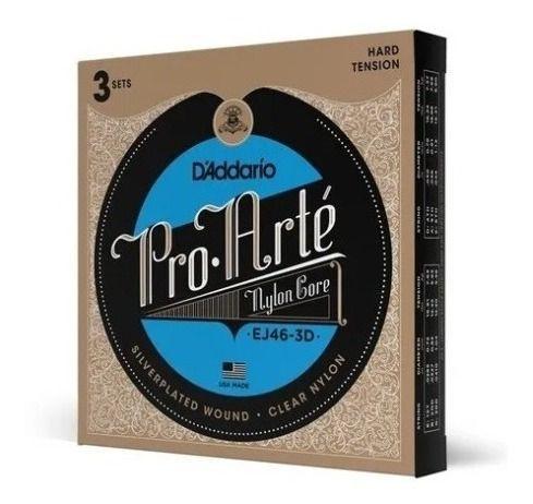 Imagem de Encordoamento Violão Nylon Ej46-3d Pack 3 Jogos D'addario