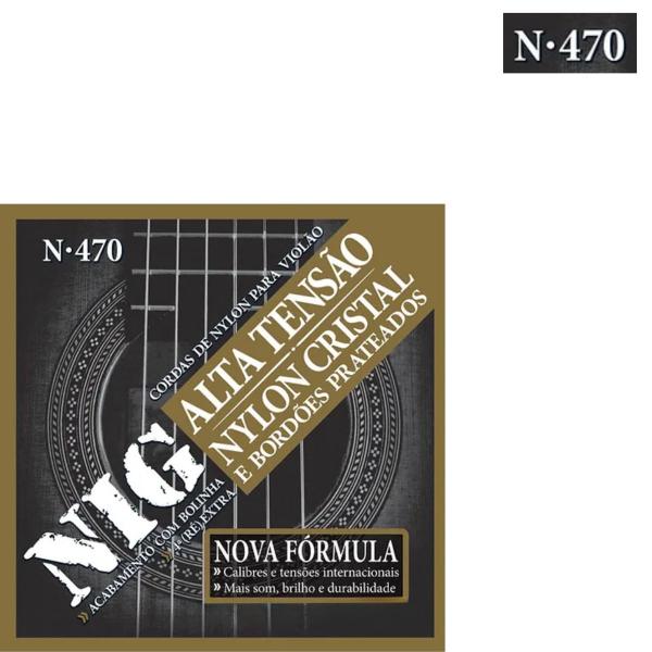 Imagem de Encordoamento Violão Nylon Music Cristal Alta Tensão Nig N470 .029”