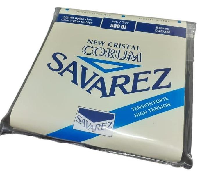Encordoamento Violão Nylon Savarez High Cristal Corum 500Cj Imagem de Encordoamento Violão Nylon Savarez High Cristal Corum 500Cj