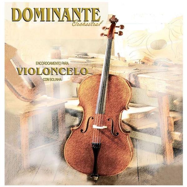 Encordoamento Violoncelo cello 4/4 Dominante Orchestral Imagem de Encordoamento Violoncelo cello 4/4 Dominante Orchestral