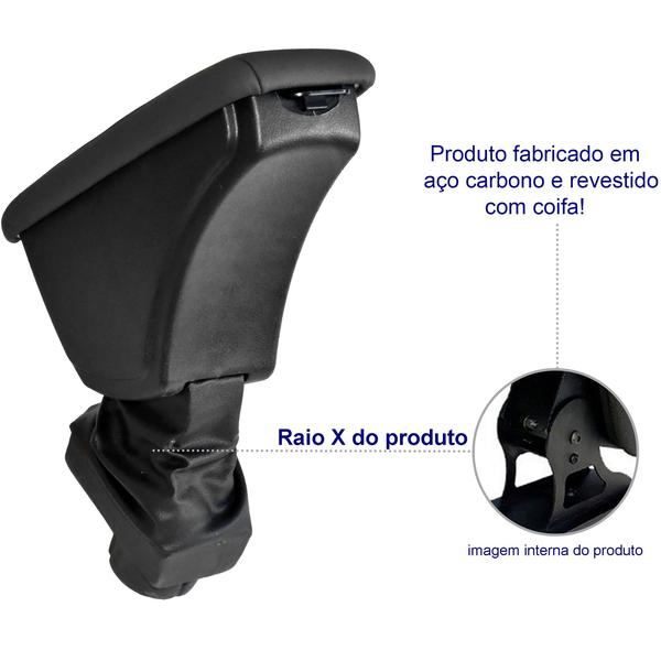 Imagem de Encosto de Braço Fiat Punto Apoio Suporte Descanso Porta Objetos