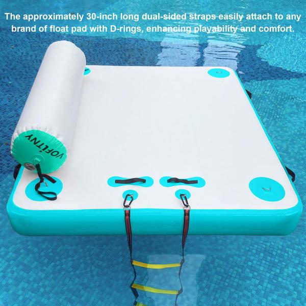 Encosto de cabeça inflável para doca flutuante VoFitny Mint Green Imagem de Encosto de cabeça inflável para doca flutuante VoFitny Mint Green