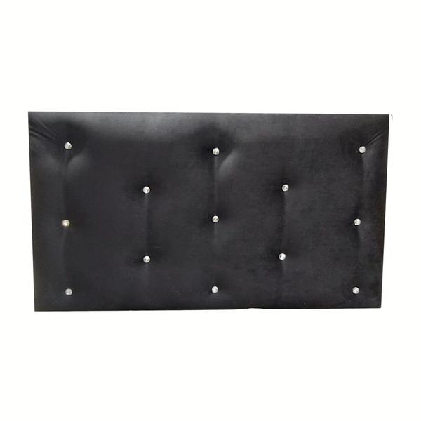 Imagem de Encosto Rimar Furniture Black Plush Diamond 1,5 m