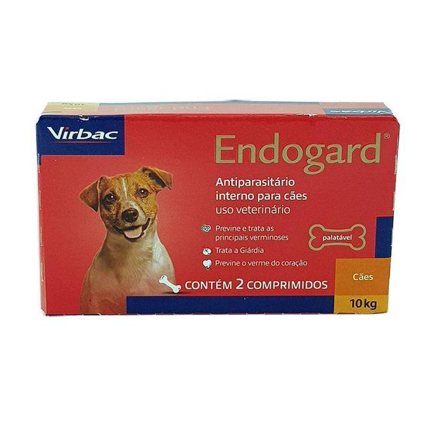 Imagem de Endogard Cães 10kg 2 comp Virbac Vermífugo