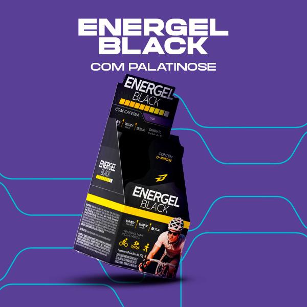 Imagem de Energel Black com Cafeína Uva BodyAction Caixa com 10 Sachês