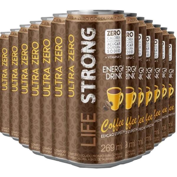 Imagem de Energético Life Strong Energy Drink 12 Unidades Coffee