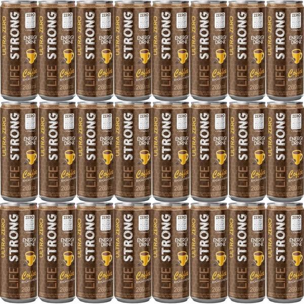 Imagem de Energético Life Strong Energy Drink 24 Unidades Coffee