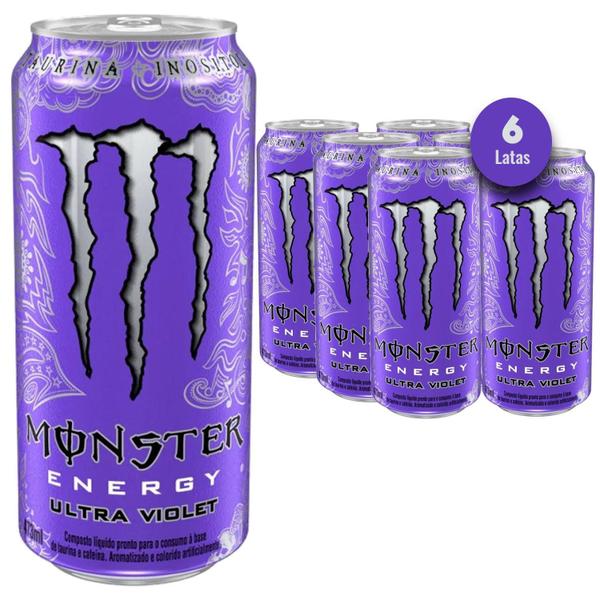 Imagem de Energético Monster Ultra Violet 473Ml (6 Latas)