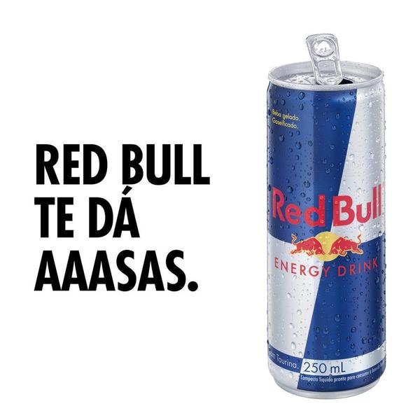 Energético Red Bull Energy Drink Tradicional 24 Latas 250Ml - Geral Imagem de Energético Red Bull Energy Drink Tradicional 24 Latas 250Ml