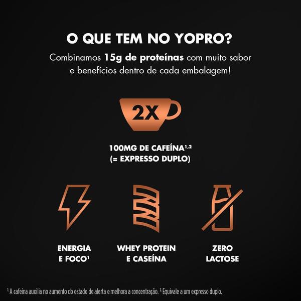 Energy Boost UHT YoPRO 15g de Proteínas Cappuccino 250ml Imagem de Energy Boost UHT YoPRO 15g de Proteínas Cappuccino 250ml