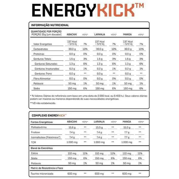 Imagem de Energy Kick 1kg Pré E Intra Treino Dux Nutrition