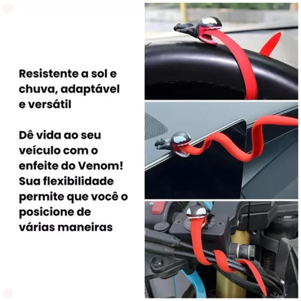 Imagem de Enfeite Bike Guidao Moto Bicicleta Organizador Cabos Fio Kit 3 Uni Decoraçao Anti Heroi Geek Casa Escritorio Passeio Motocicleta