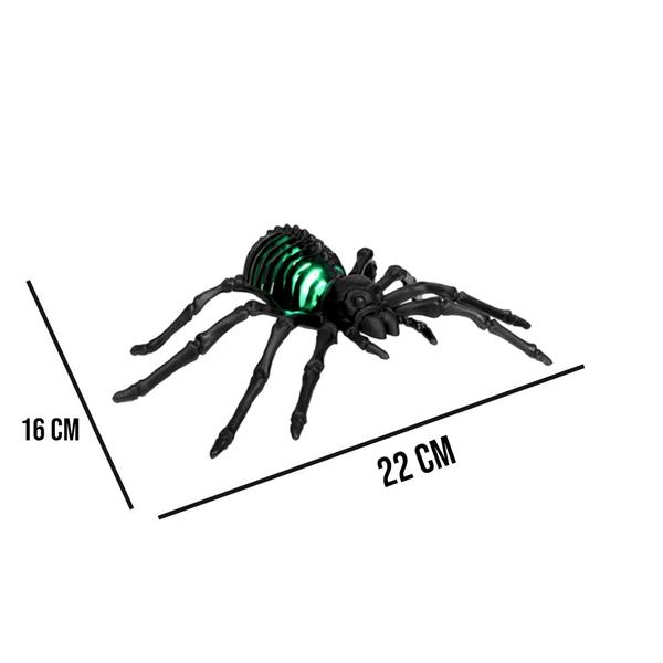 Enfeite de Halloween Aranha Esqueleto - Extra Festas Imagem de Enfeite de Halloween Aranha Esqueleto