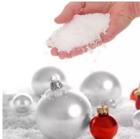 Imagem de Enfeite De Natal Floco Neve Artificial plástico 50g-kit 3pct