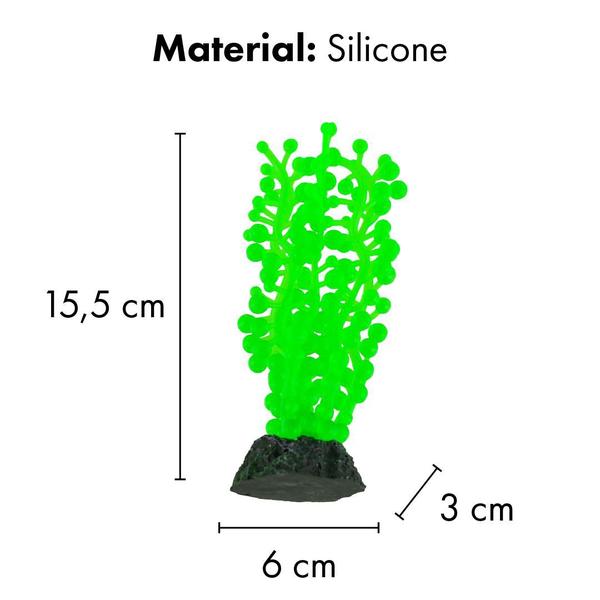 Imagem de Enfeite de silicone soma alga ulva verde