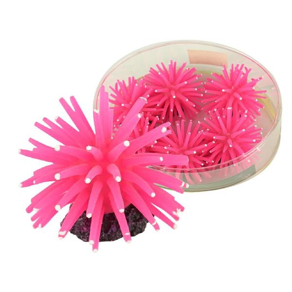 Imagem de Enfeite de silicone soma anemona short rosa 4,5 cm(6 un)