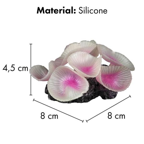 Imagem de Enfeite de silicone soma coral mushroom giant branco