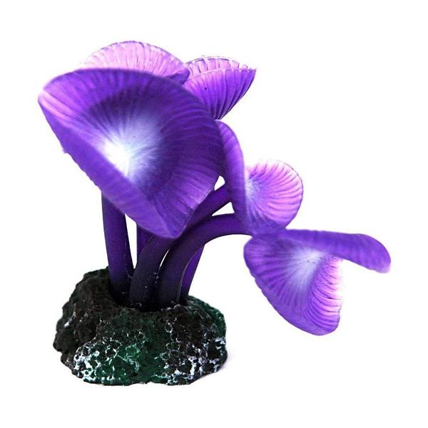 Imagem de Enfeite de Silicone Soma Coral Mushroom Long Stem Roxo