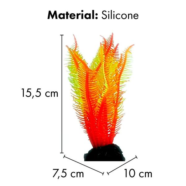 Imagem de Enfeite de silicone soma coral xenia vermelha 04