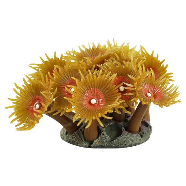 Imagem de Enfeite de silicone soma coral zoanthus dourado 02