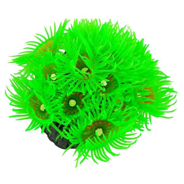 Imagem de Enfeite de silicone soma coral zoanthus verde 04