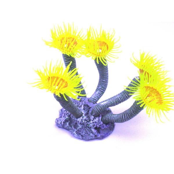 Imagem de Enfeite de silicone soma invert cerianthus amarelo 02