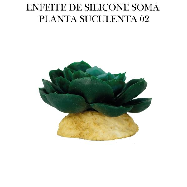 Imagem de Enfeite de silicone soma planta suculenta 02